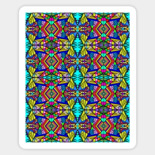 Bright Psychedelic Pattern - 1 Sticker